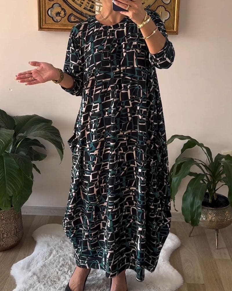Retro-Kleid Cecile - Lang