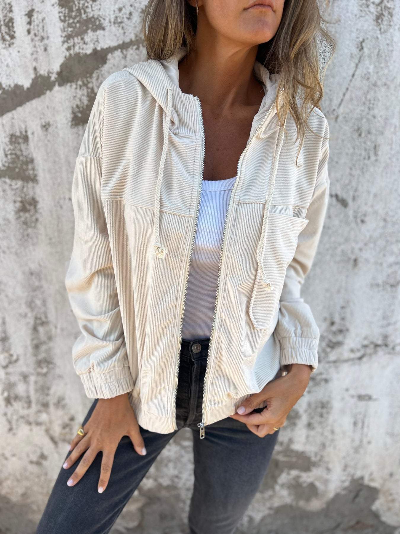 Berg-Feldt | Veste de loisirs à capuche zippée pour femme
