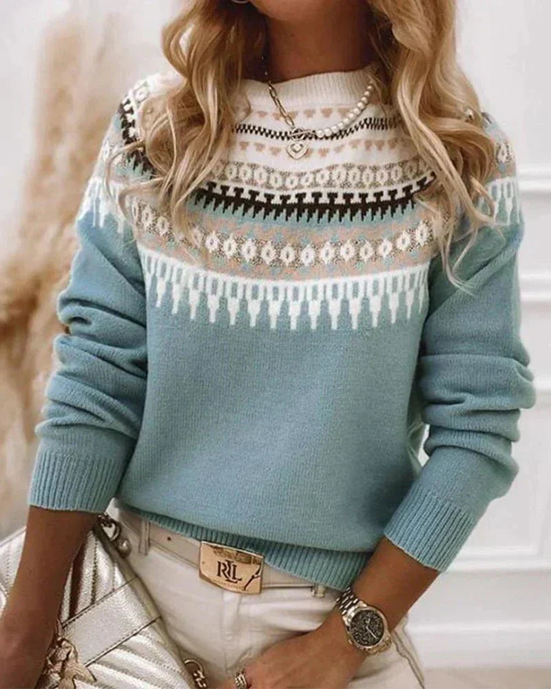 Berg-Feldt | Strickpullover mit Nordischem Muster Soft und Warm Zeitloser Stil