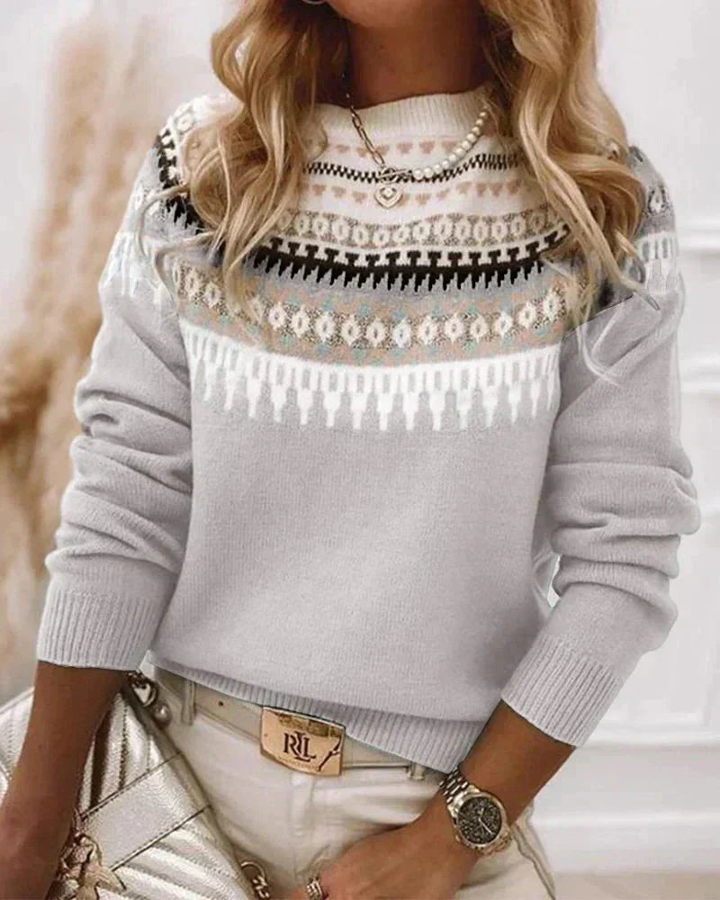 Berg-Feldt | Strickpullover mit Nordischem Muster Soft und Warm Zeitloser Stil