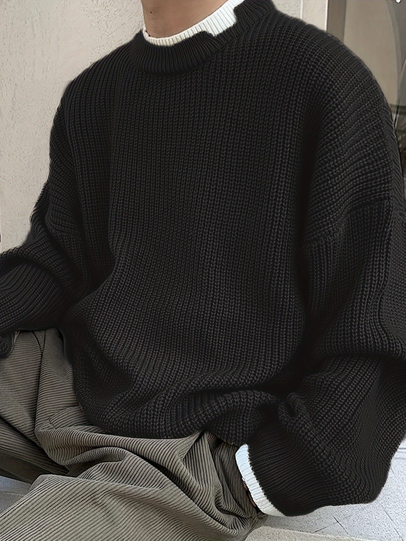 Berg-Feldt | Überdimensionierter Strickpullover Acryl Lässig und Warm