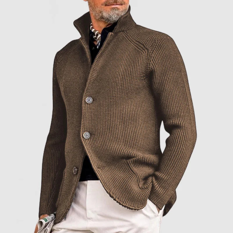 Berg-Feldt | Strickjacke mit Knöpfen Klassisches Design Warm und Stilvoll