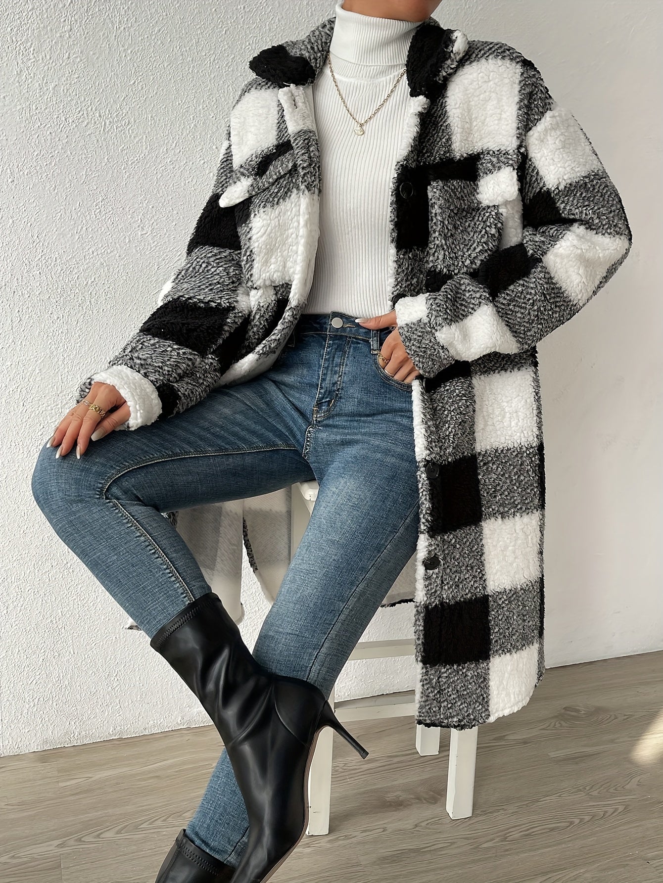 Berg-Feldt | Sherpa-Jacke - elegante Damen-Außenjacke für Stil und Wärme