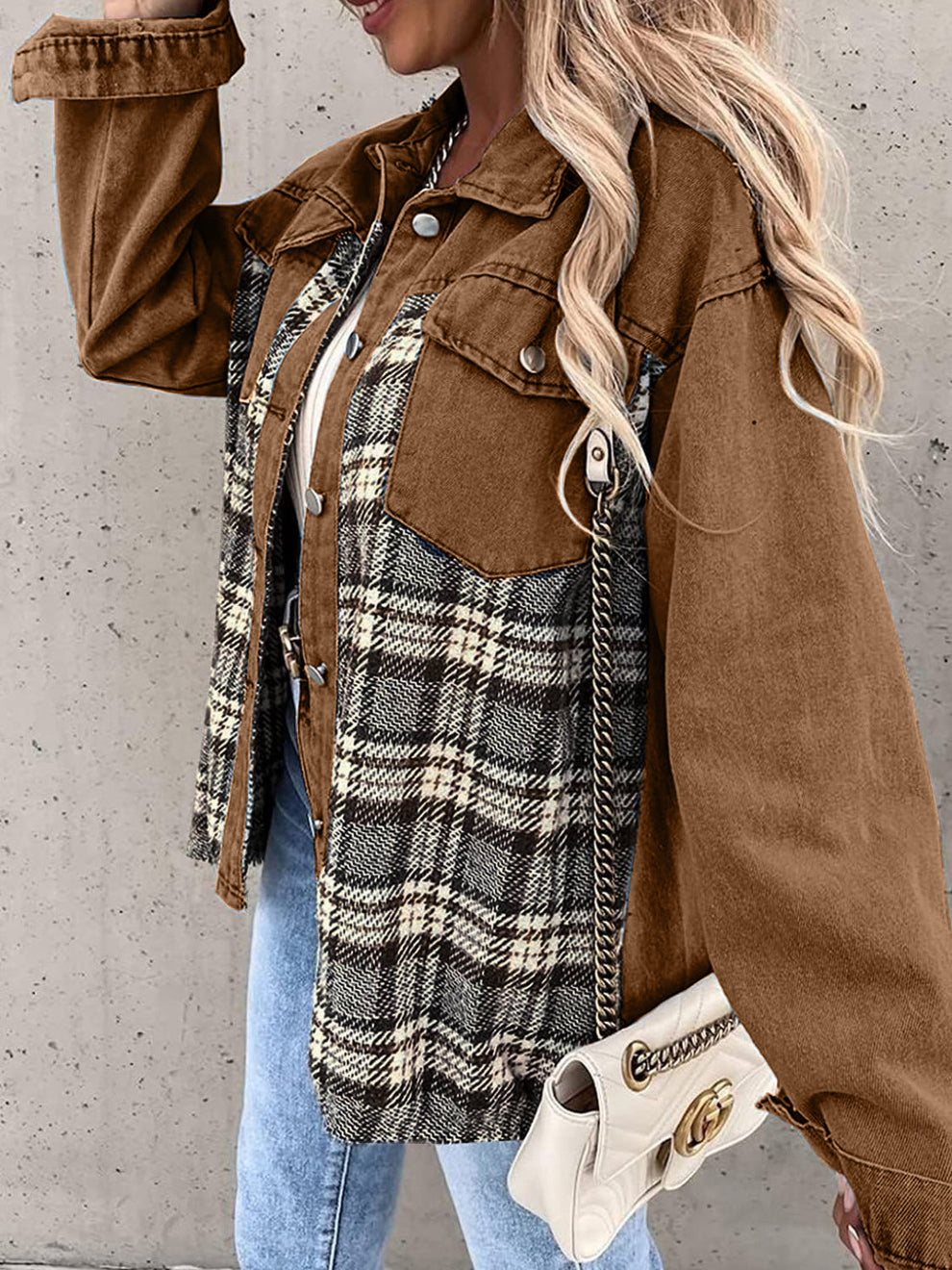 Berg-Feldt | Veste en flanelle vintage pour femmes