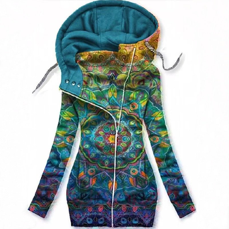 Berg-Feldt | Gedruckter Kapuzenpullover