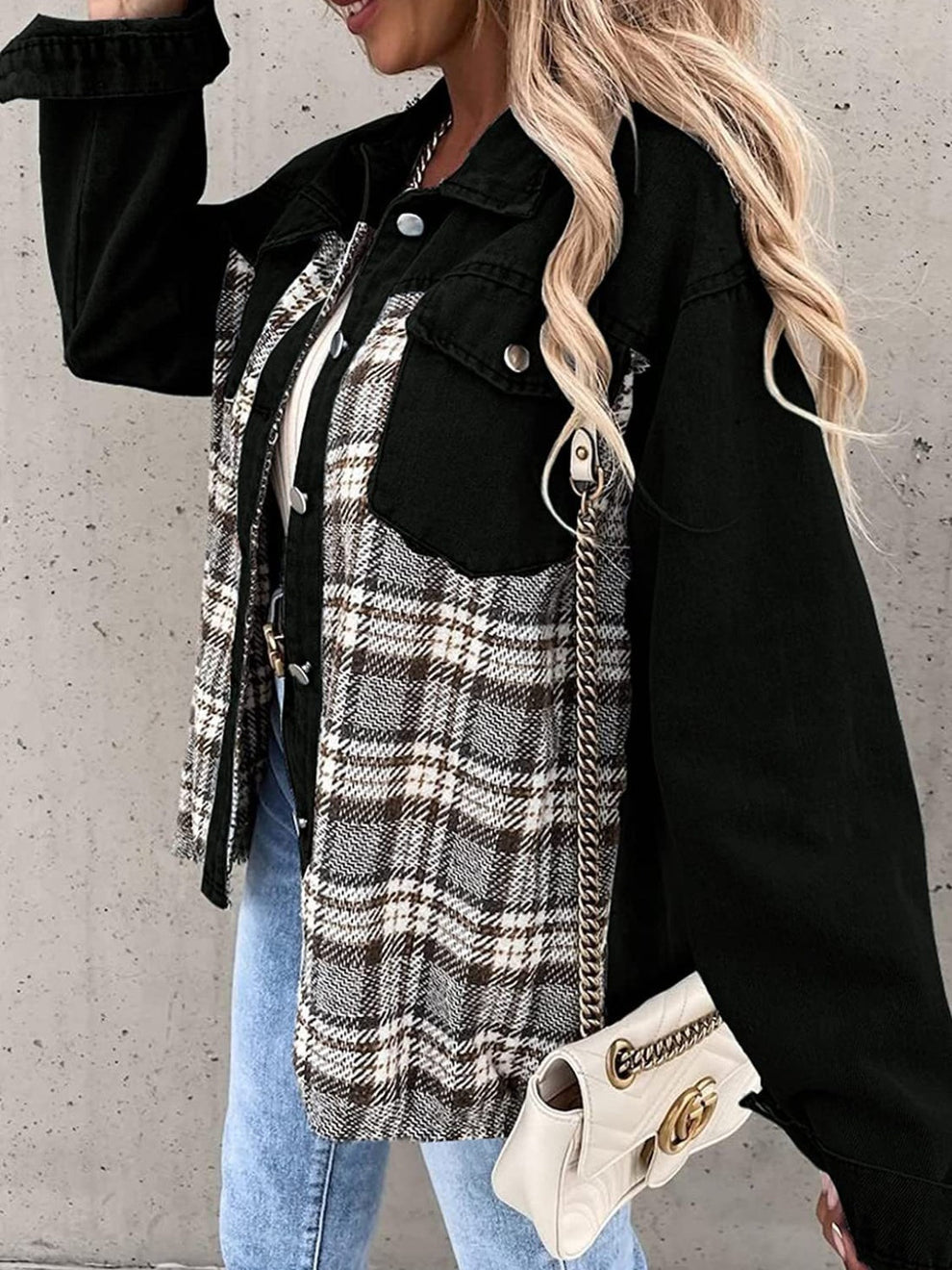 Berg-Feldt | Veste en flanelle vintage pour femmes