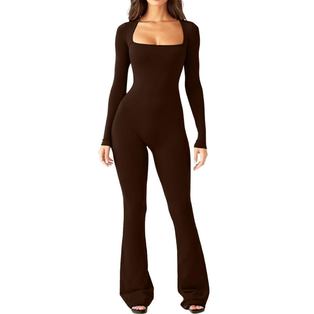 Combinaison Naria pour femme, coupe ajustée évasée