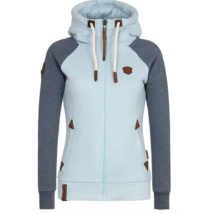Berg-Feldt | Gilet Streetstyle à Capuche Zippé et Manches Longues pour Femme