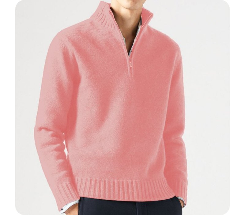 Pull-over homme en maille côtelée chaude