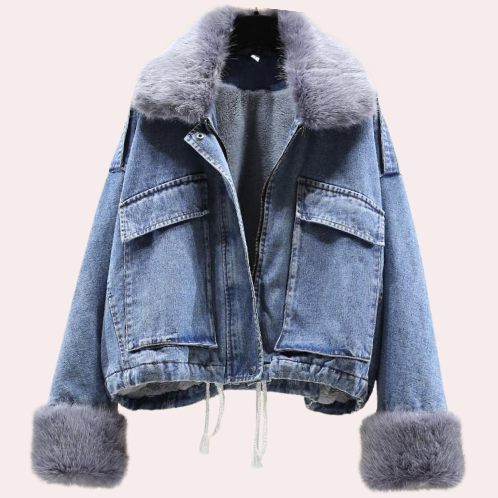 Berg-Feldt | Veste d'hiver en jean chaude pour femme