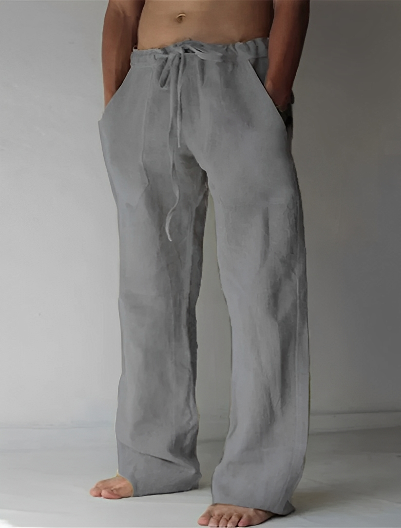 Pantalon en lin style ample pour hommes par Garth