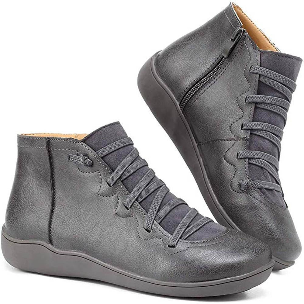 Berg-Feldt | Fake-Leder Stiefeletten Für Einen Modischen Look