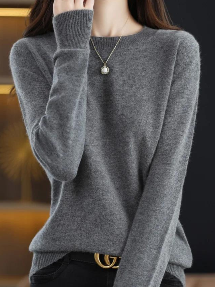Berg-Feldt | Pullover - Stylischer weicher Langarm-Strickpullover