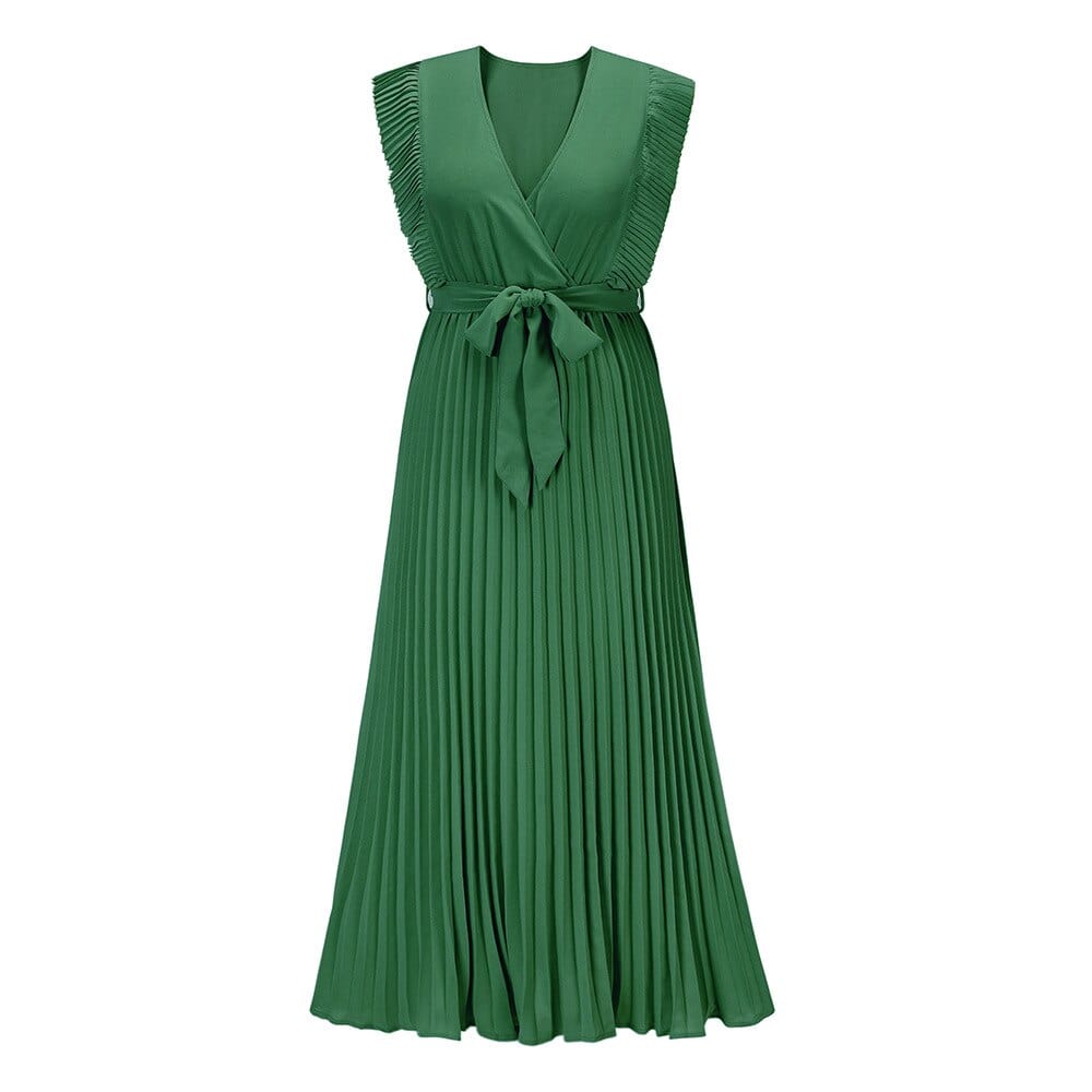 Bena : Robe de soirée bohème verte
