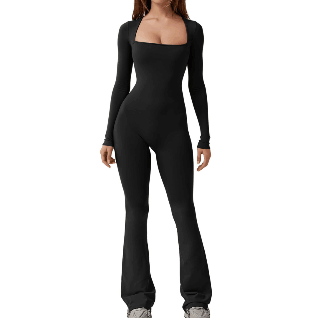 Combinaison Naria pour femme, coupe ajustée évasée
