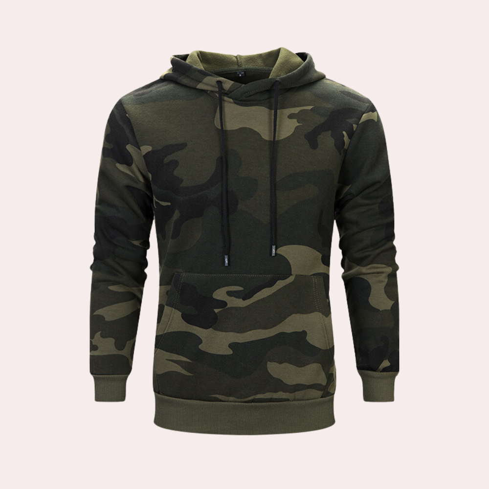 Fudus Hoodie : imprimé, manches longues, capuche réglable, poches