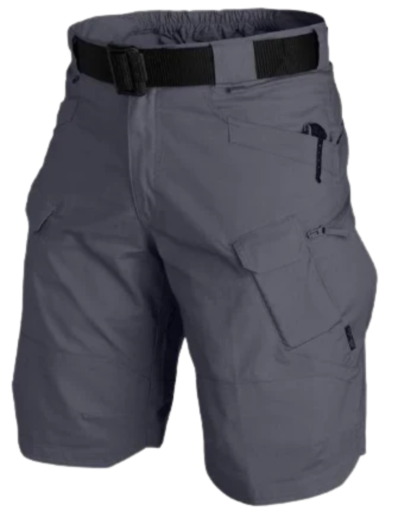 Shorts Cargo Noirs Confortables Berg-Feldt pour Hommes