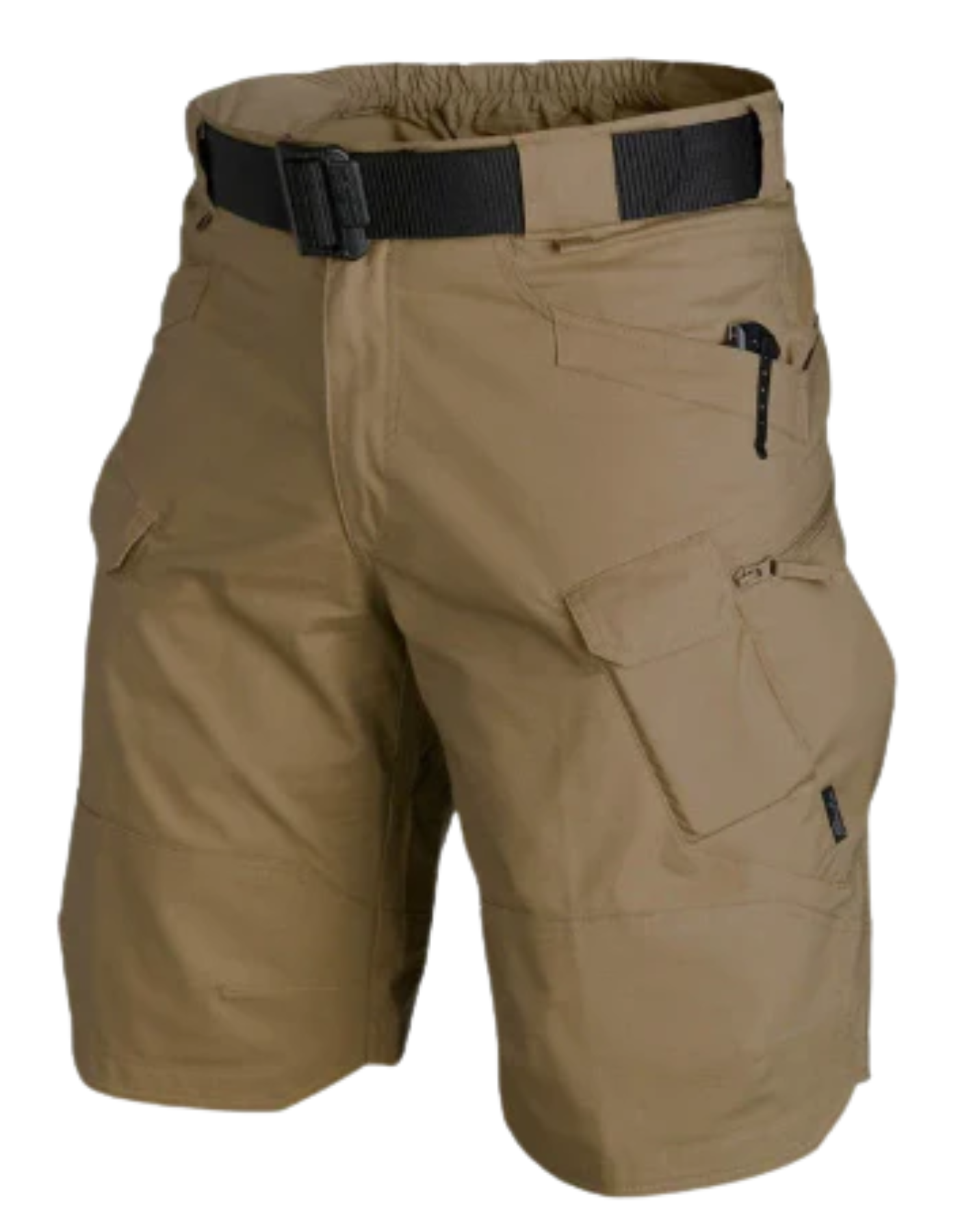 Shorts Cargo Noirs Confortables Berg-Feldt pour Hommes