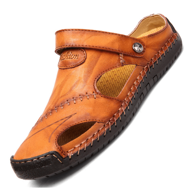 Komfortable Ledersandalen mit stützenden Fußbetten - Fabianus