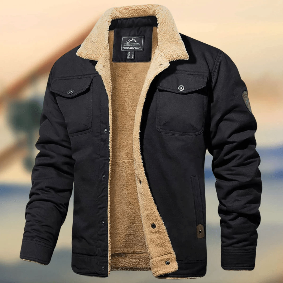 Berg-Feldt | Warme Herrenjacke mit Kragen
