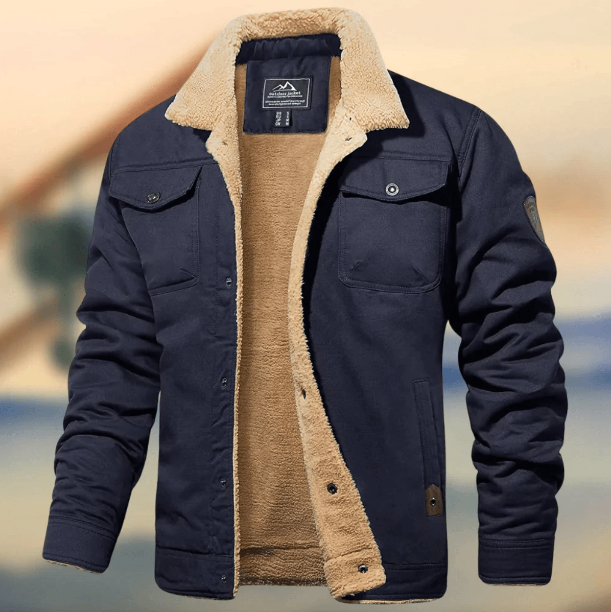 Berg-Feldt | Warme Herrenjacke mit Kragen