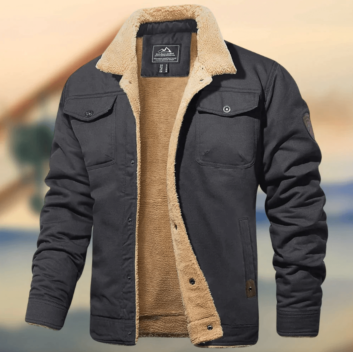 Berg-Feldt | Warme Herrenjacke mit Kragen
