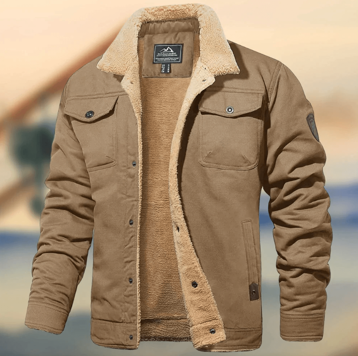 Berg-Feldt | Warme Herrenjacke mit Kragen