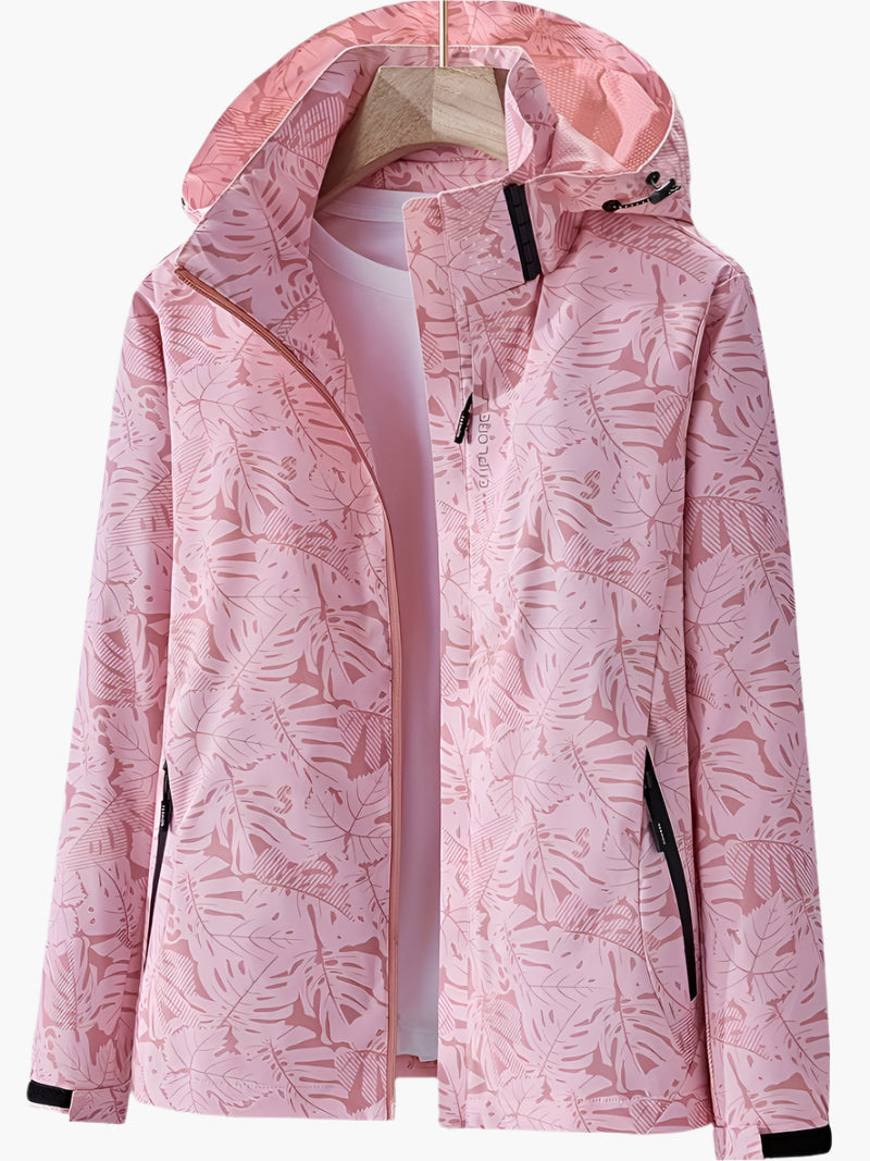 Berg-Feldt | Kapuzenjacke mit Blättermuster für Damen - Herbst
