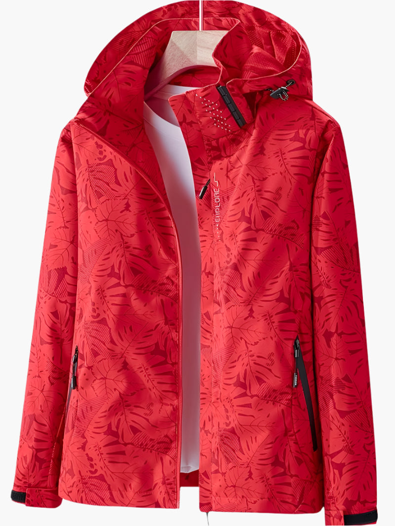 Berg-Feldt | Kapuzenjacke mit Blättermuster für Damen - Herbst