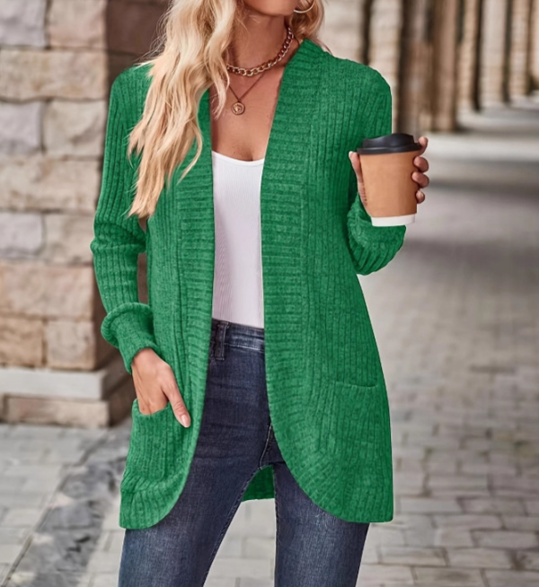 Berg-Feldt | Cardigan - Femme Automne Décontracté Polaire Gilet