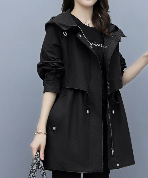 Berg-Feldt | Langer Wasserdichter Trenchcoat für Damen Mit Kapuze