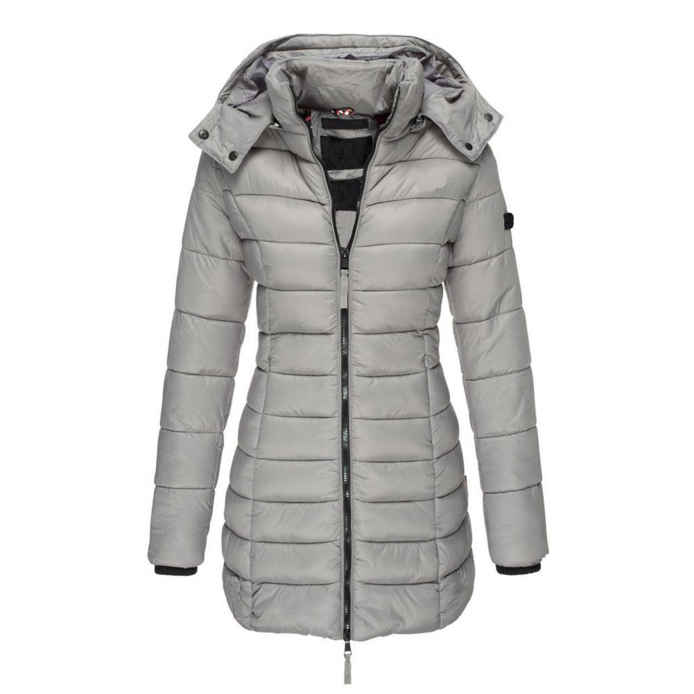 Berg-Feldt | Veste d'hiver chaude slimfit à capuche Veste d'hiver femme coupe regular Belle Couture Chaleur essentielle