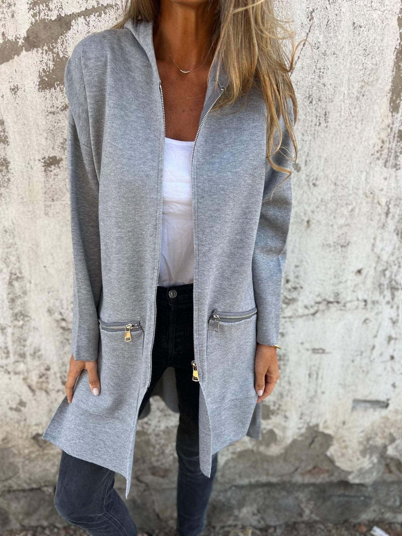 Berg-Feldt | Moderne Lange Jacke für Frauen Elegant und Bequem