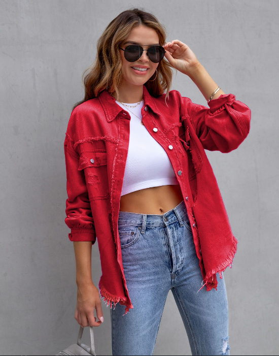 Berg-Feldt | Veste en jean déchirée oversize
