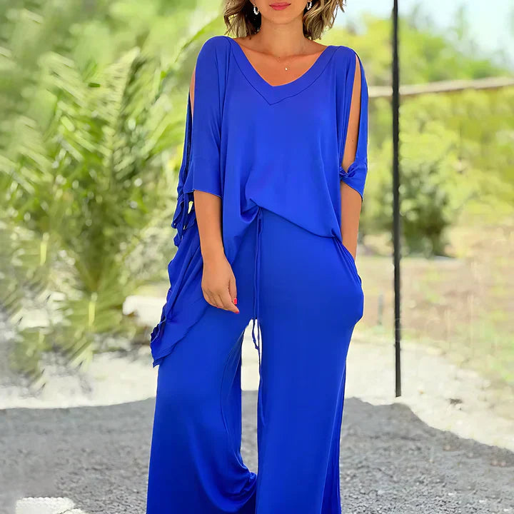 Fudus : Blouse ample et pantalon à cordon de serrage