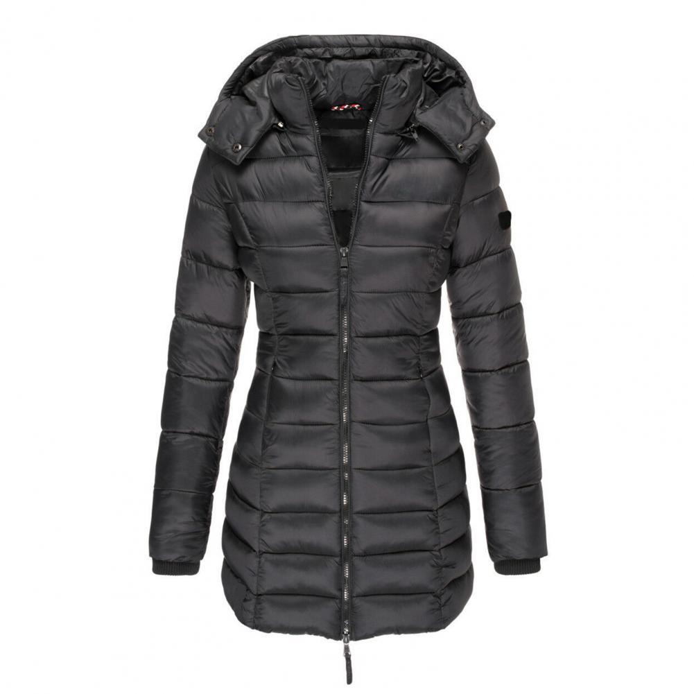 Berg-Feldt | Veste d'hiver chaude slimfit à capuche Veste d'hiver femme coupe regular Belle Couture Chaleur essentielle