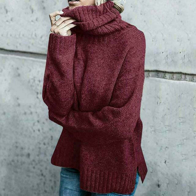 Berg-Feldt | Übergroßer Rollkragenpullover Für Damen Herrlich Warm & Lässig