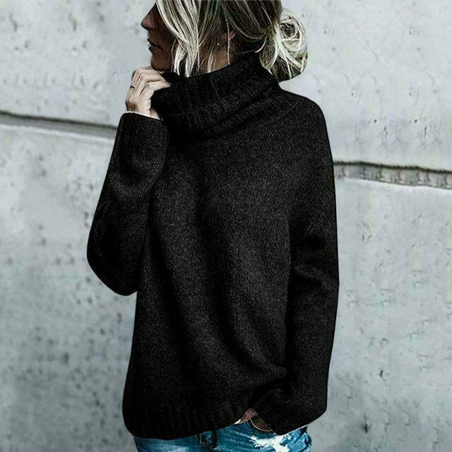 Berg-Feldt | Übergroßer Rollkragenpullover Für Damen Herrlich Warm & Lässig