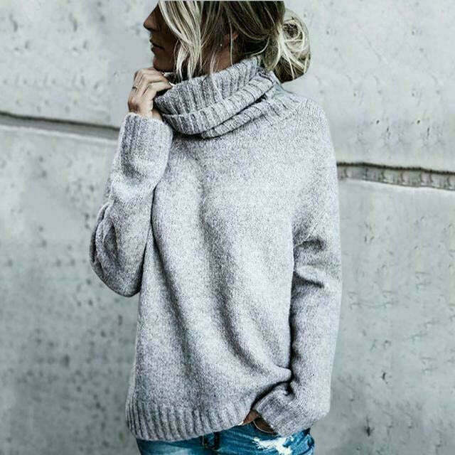 Berg-Feldt | Übergroßer Rollkragenpullover Für Damen Herrlich Warm & Lässig