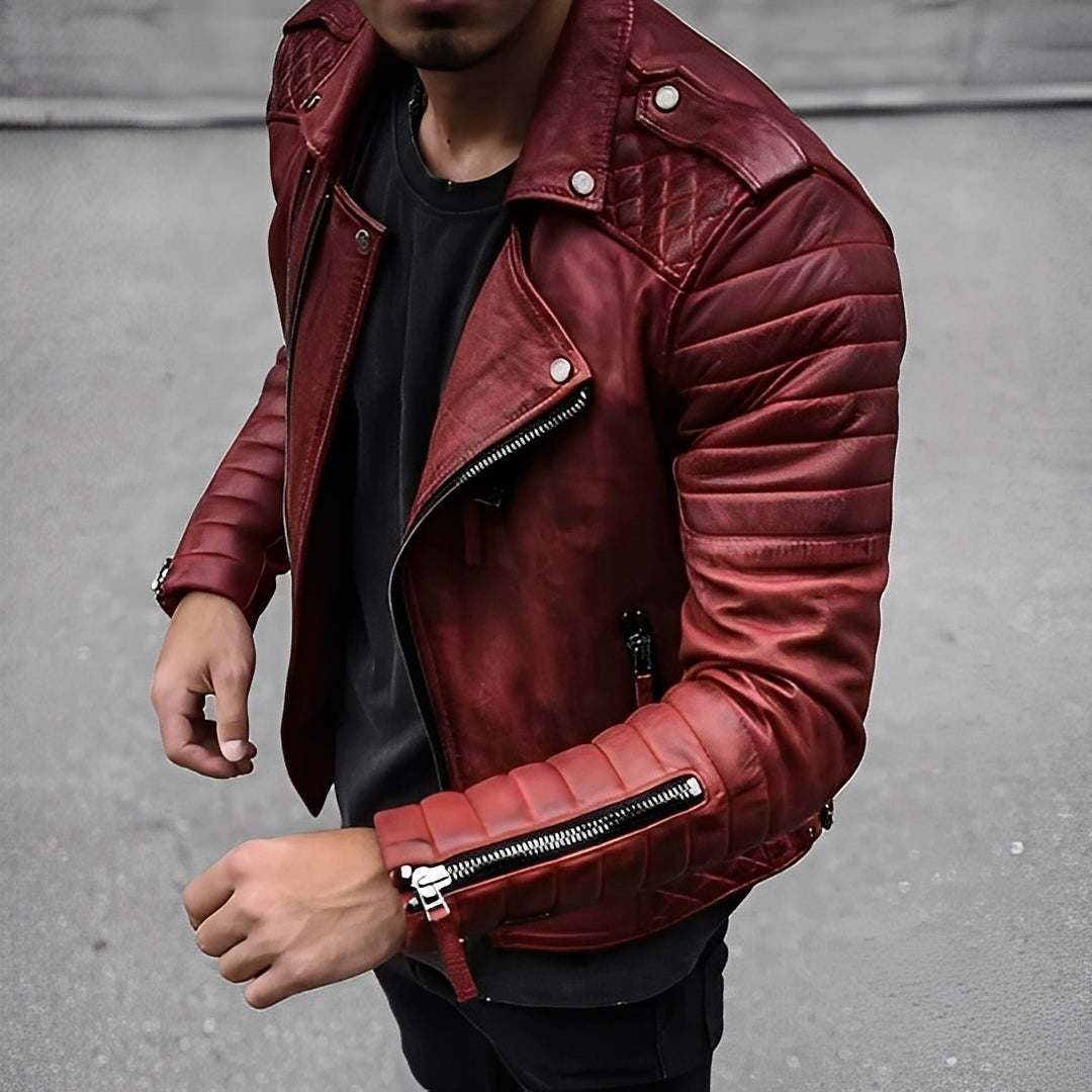 Berg-Feldt | Retro Lederjacke für Herren im stilvollen Design
