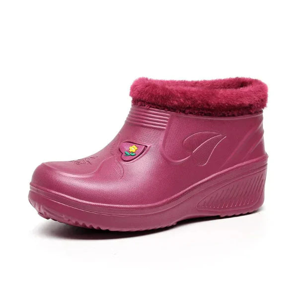Berg-Feldt | Schneeboots – Knöchelhöhe – Wasserfestes Slip-On – Isolierte Kunstfellfütterung