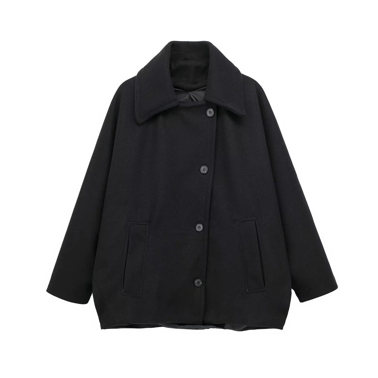Berg-Feldt | Übergröße Peacoat Doppelreiher Knopfleistenjacke