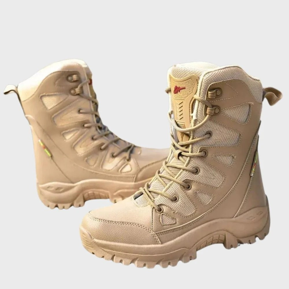 Berg-Feldt | Chaussures de randonnée – Tige en cuir et mesh – Tige haute – Bout renforcé – Semelle robuste