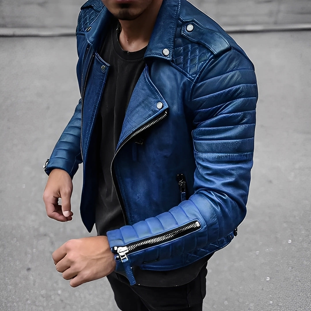 Berg-Feldt | Retro Lederjacke für Herren im stilvollen Design
