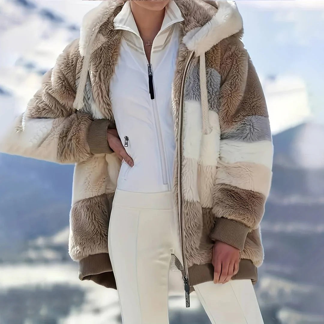 Berg-Feldt | Fleecejacke - Oversized Fit - Kapuze mit Kordelzug - Weicher, warmer Stil