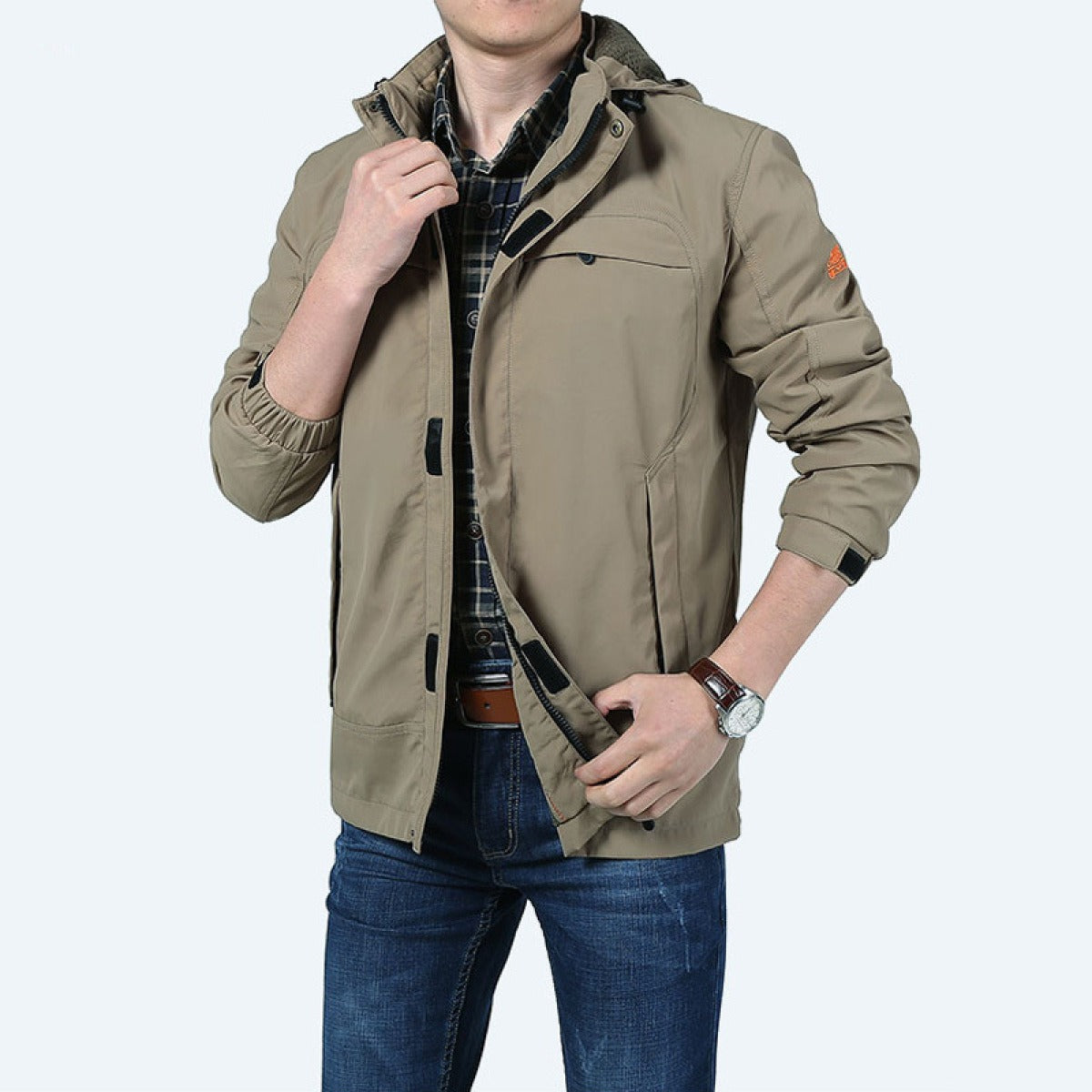 Berg-Feldt | Veste décontractée imperméable pour homme avec poches fonctionnelles