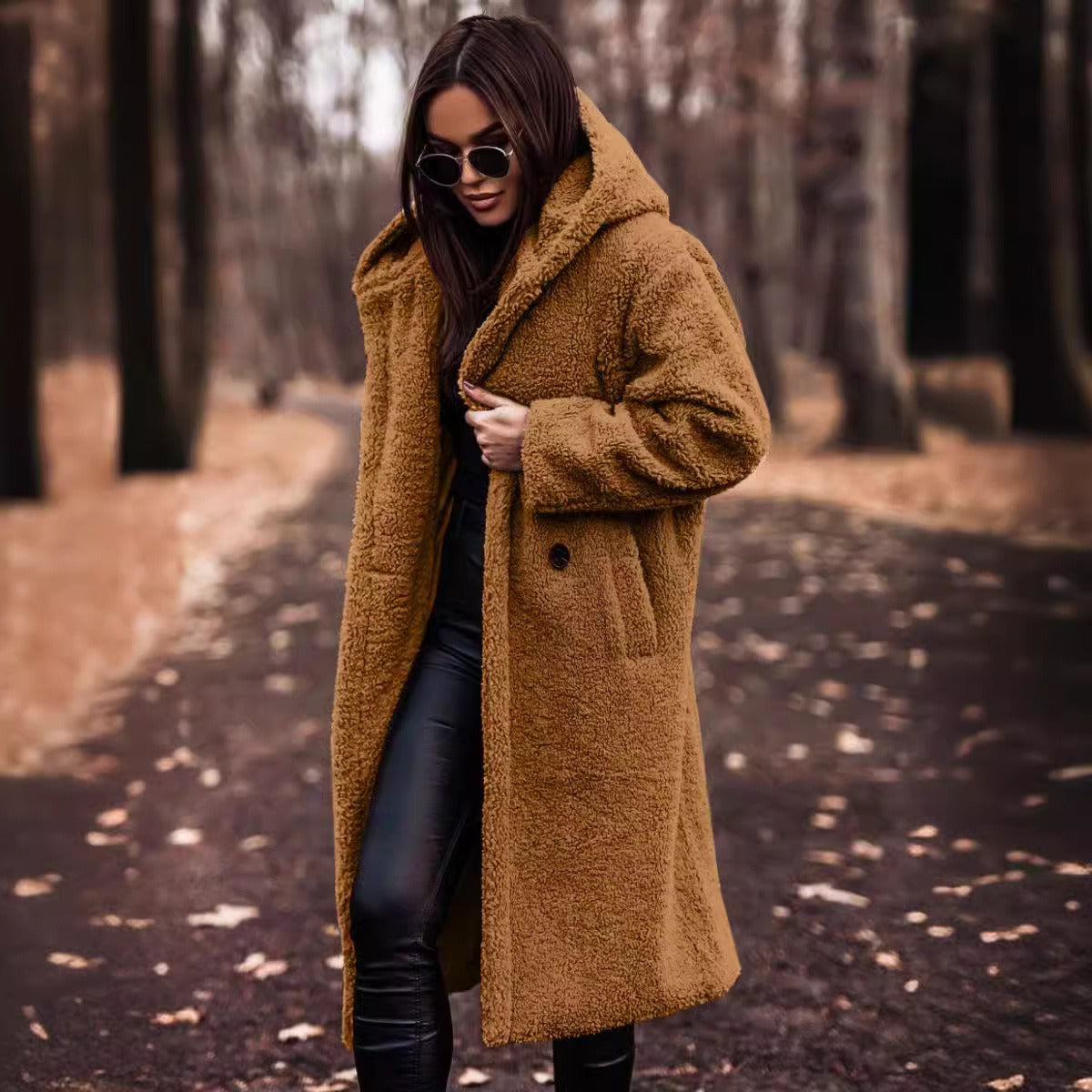 Berg-Feldt | Mantel - Oversized Fit - Wolle - Vollständig - Kapuze und Knöpfe