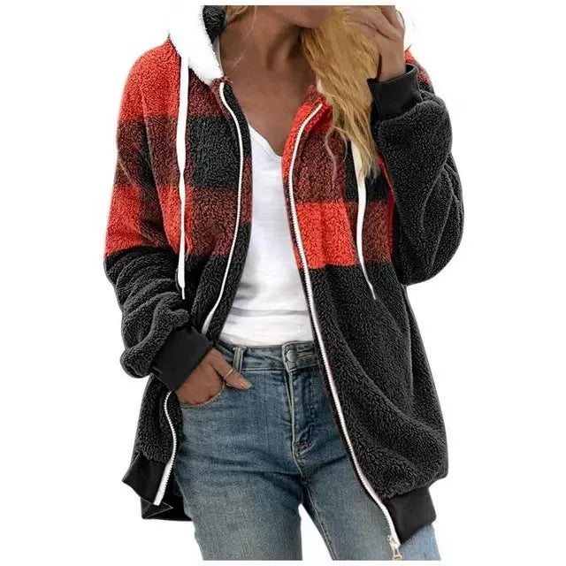 Berg-Feldt | Kapuzen Sweatshirtjacke Plüsch Fleece