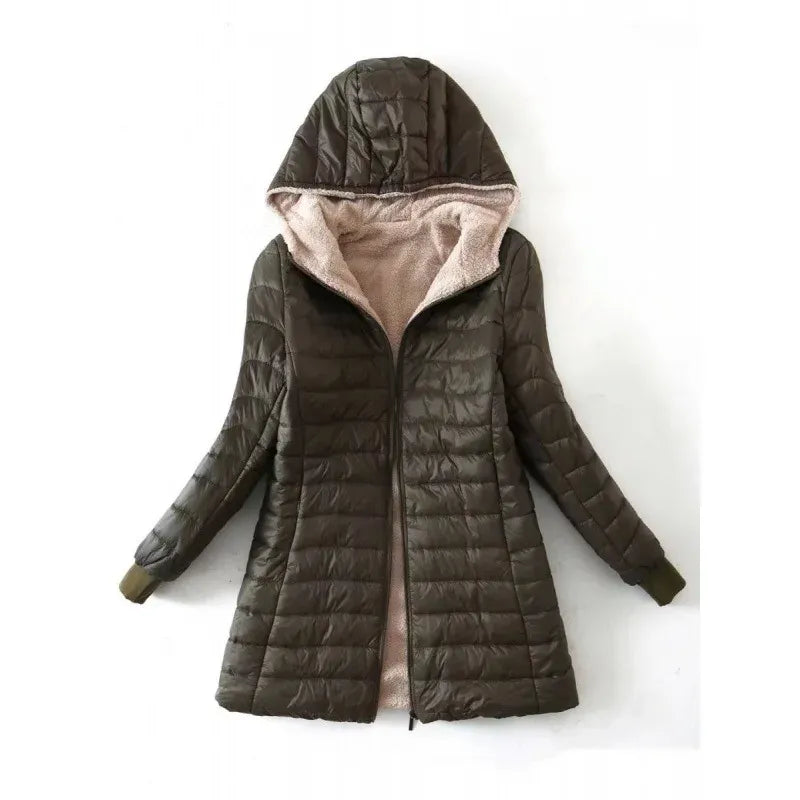 Berg-Feldt | Steppjacke - Normale Passform - Fleece-Futter - Kapuze - Wasserabweisend