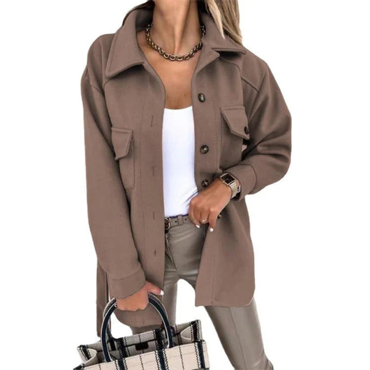 Berg-Feldt | Veste coupe-vent - Coupe grande taille - Longueur hanches - Fermeture boutonnée - Style décontracté